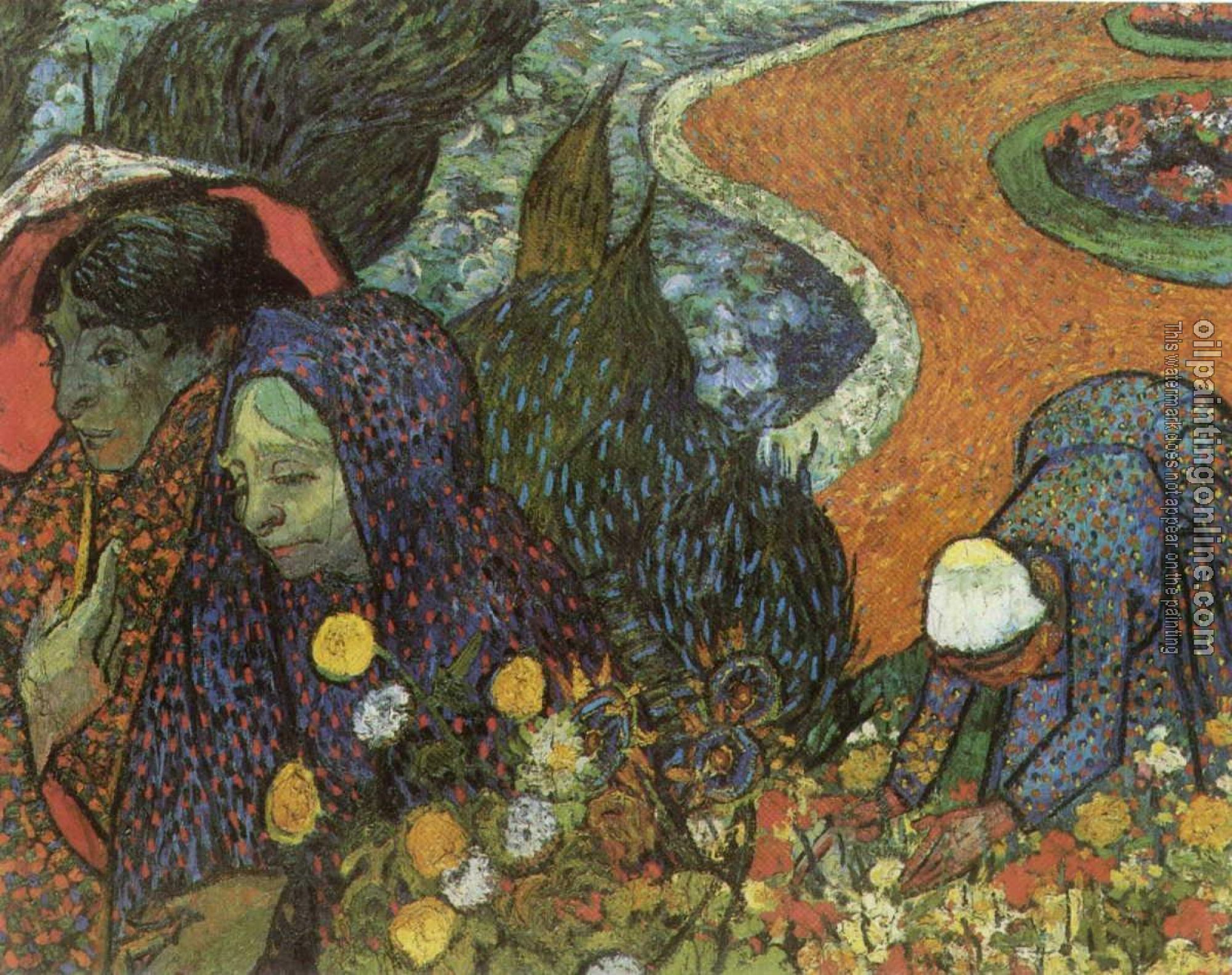Gogh, Vincent van - Memory of the Garden at Etten, Women of Arles